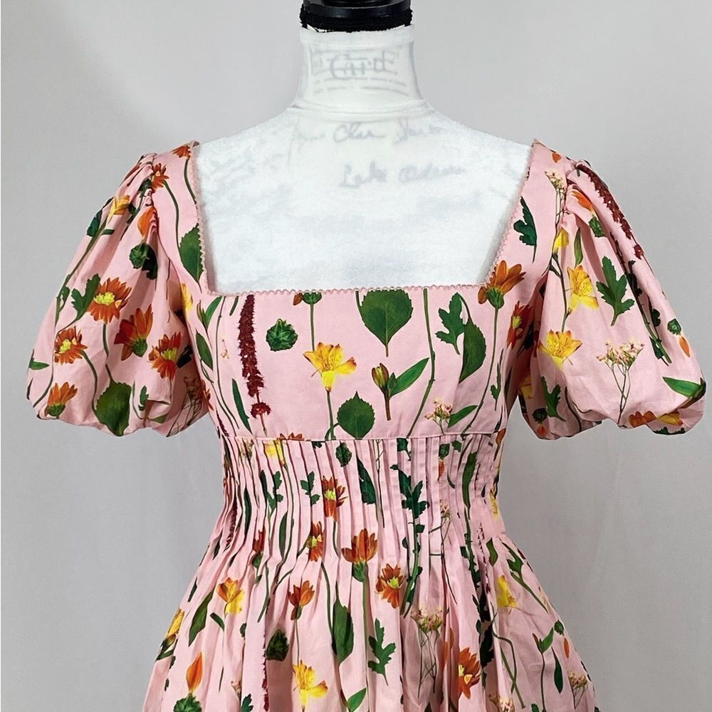 Agua by Agua Bendita Carmelo Floral Cotton Minidress size M - Picture 6 of 12